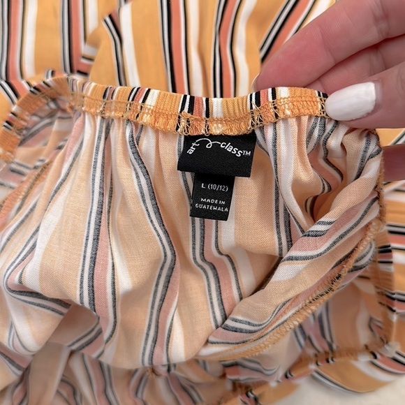 ❤️ 🆕 ART CLASS Girls Yellow Romper size large - Picture 5 of 7